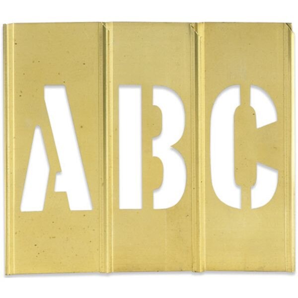 Letter/Number Brass Stencils, 3" Le