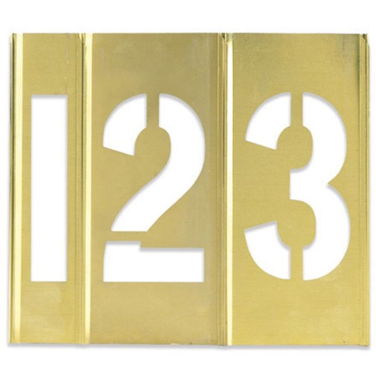 Number Only Brass Stencils, 1" Numb