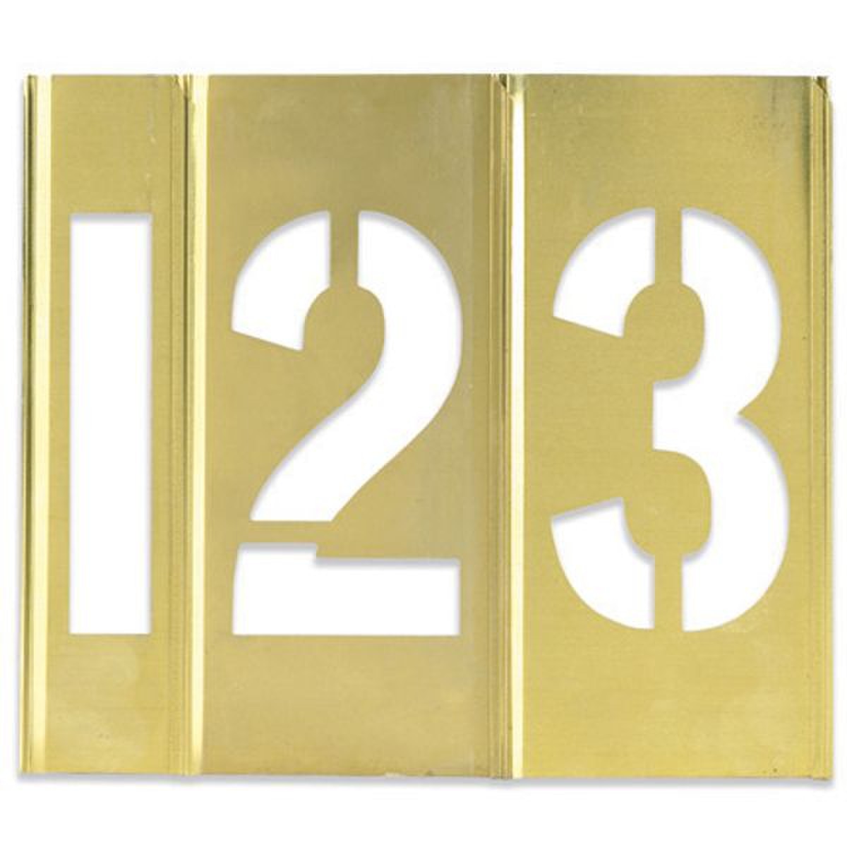 Number Only Brass Stencils, 2" Numb