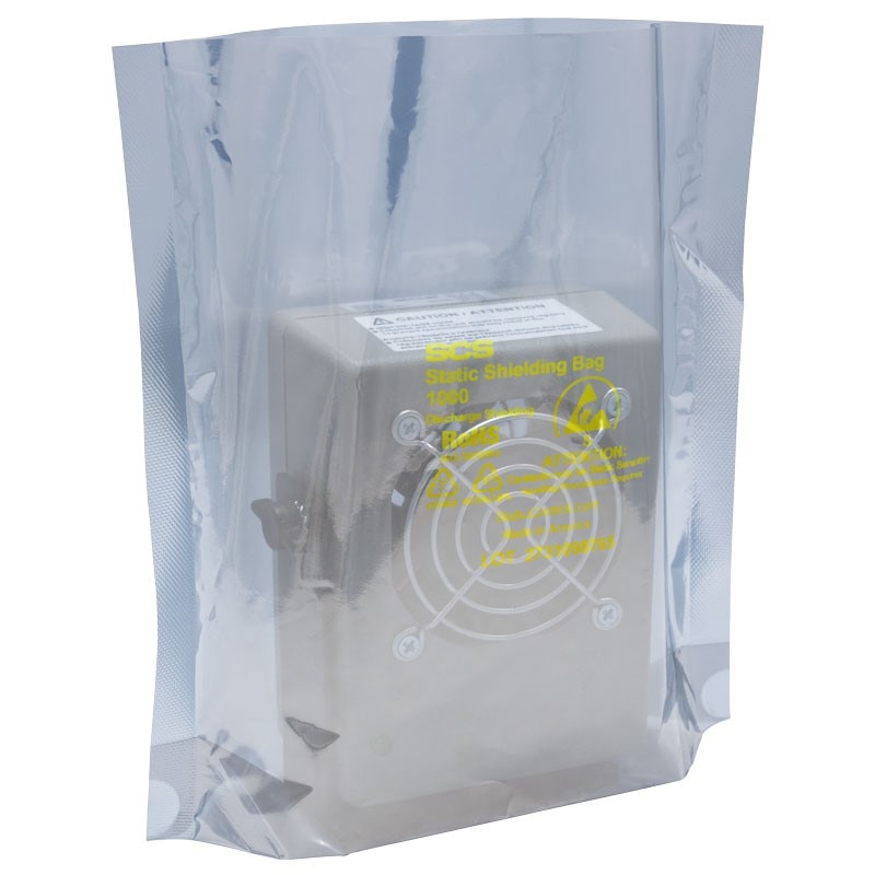 100-Pack Gray Static Shielding Bags - 3x5 Inch Seal Top ESD Protection