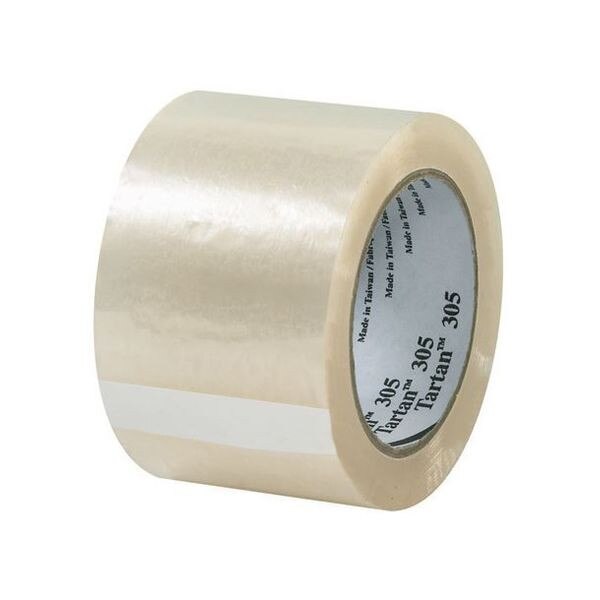 3M 305 Tartan™ Box Sealing Tape, 3"