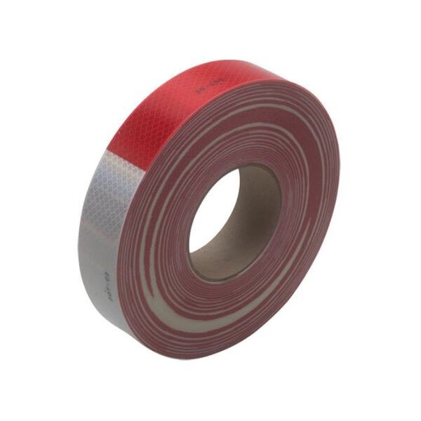 3M 983 Reflective Tape, Red/White,