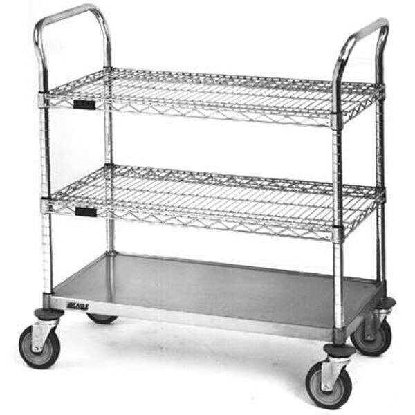 Eagle U3-2436CS Wire Cart, 3-Shelf