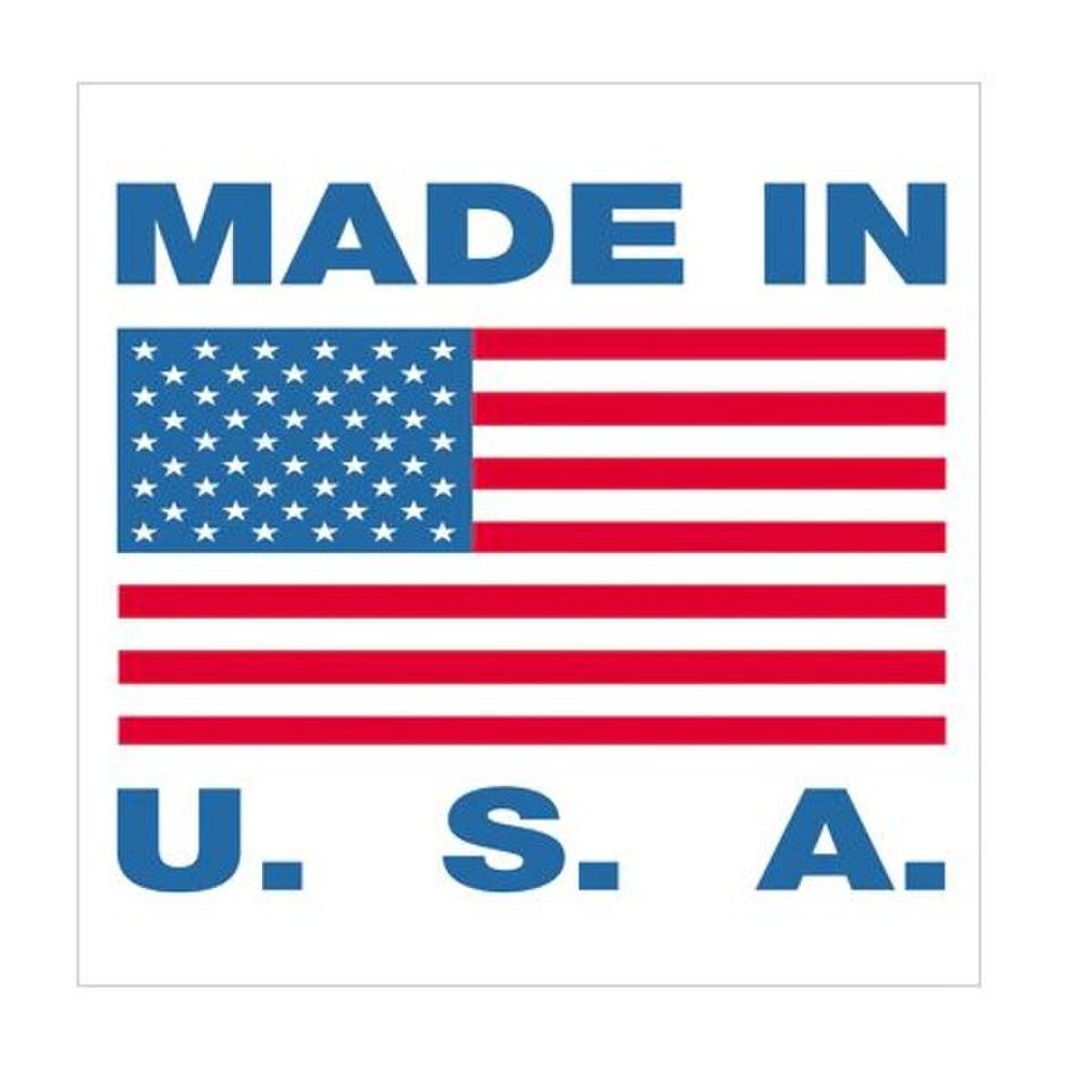 Made in U.S.A. Labels, 1" x 1", 500