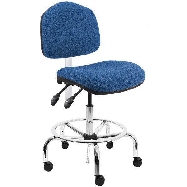 Washington Series WCTDFB ESD Fabric Bench Height Tall Chair Correct